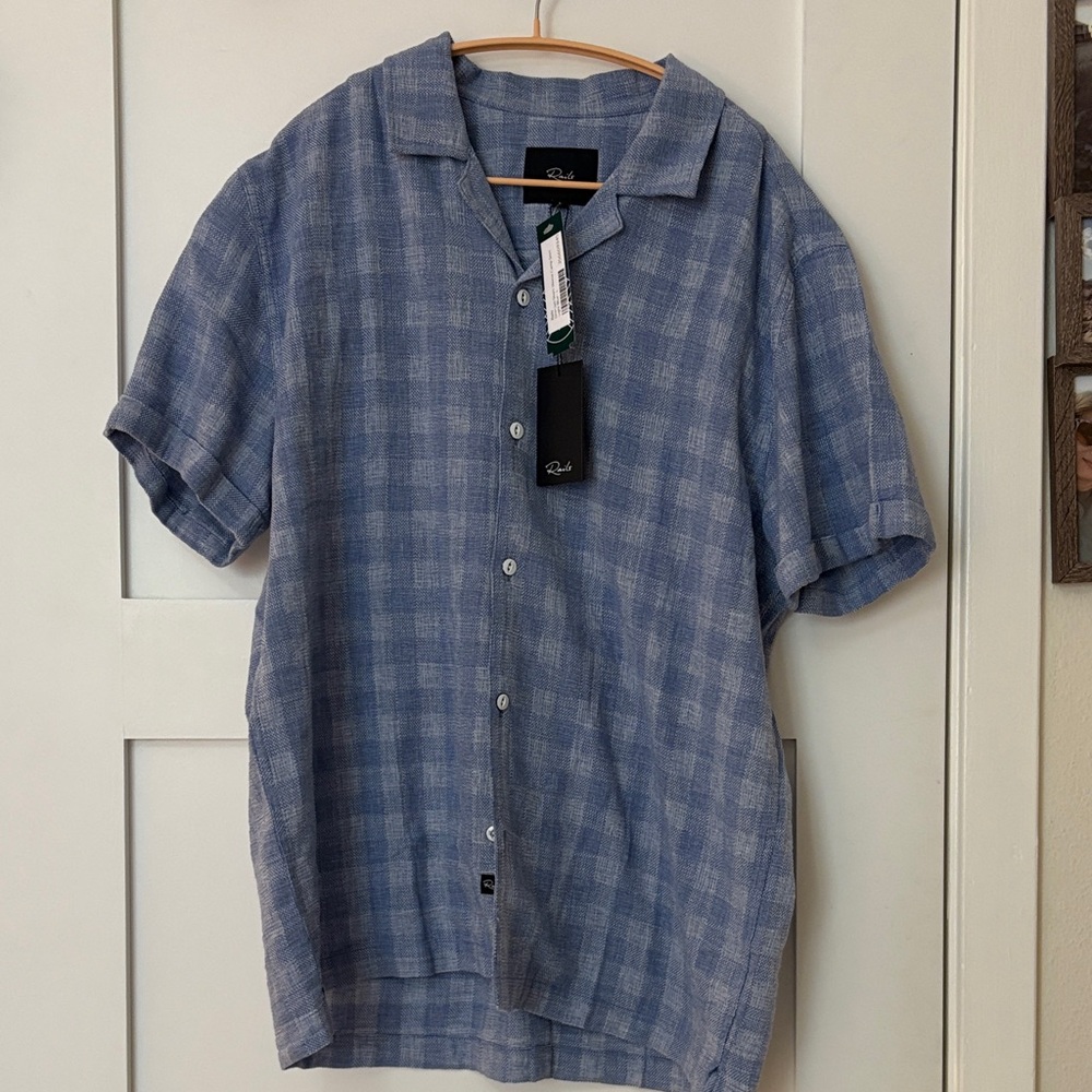 Rails Blue Plaid Casual Button Down Shirt